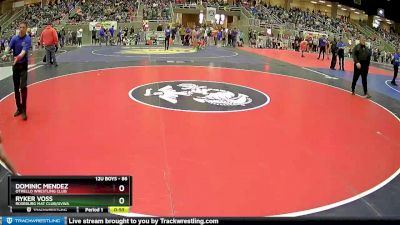 86 lbs Quarterfinal - Dominic Mendez, Othello Wrestling Club vs Ryker Voss, Roseburg Mat Club/uvwa