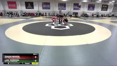 127-1 lbs Round 2 - Luke Morrison, Izzy Style Wrestling vs Teagan Benson, MWC Wrestlilng Academy