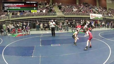 75 lbs Cons. Round 3 - Tate Warburton, JWC vs Kempson Humphreys, Cedar Jr. Wrestling