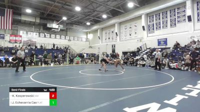 132 lbs Semifinal - Kevin Kasperowski, Xavier vs Jereck Echevarria Castro, Platt