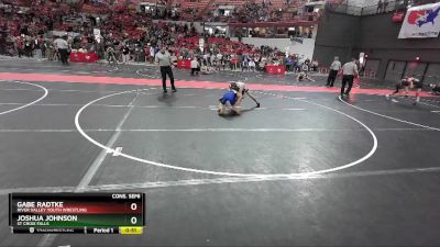 110 lbs Cons. Semi - Joshua Johnson, St Croix Falls vs Gabe Radtke, River Valley Youth Wrestling