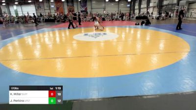 170 lbs Rr Rnd 3 - Kaj Miller, Buffalo Wrestling Club vs Jacob Perkins, Upstate Uprising