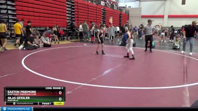 65 lbs Cons. Round 2 - Easton Pridmore, Gulf Coast Wrestling Club vs Silas Gessler, Hartselle