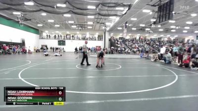 138 lbs Champ. Round 1 - Noah Lohrmann, Warrenton High School vs Noah Goodwin, The Best Wrestler