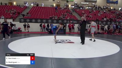 67 kg Rnd Of 32 - Evan Herriman, Michigan Wrestling Club vs Nick Rodriguez, California