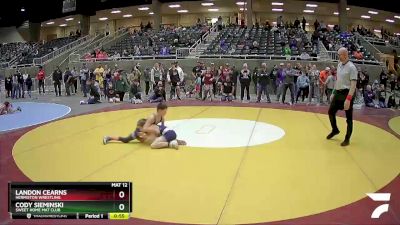 78 lbs Semifinal - Cody Sieminski, Sweet Home Mat Club vs Landon Cearns, Hermiston Wrestling