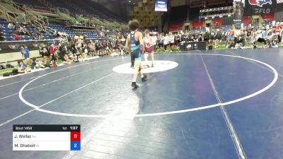 138 lbs Cons 64 #2 - Jackson Weller, New Jersey vs Maximus Dhabolt, Iowa