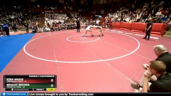 195 lbs D1/d2/d3 Finals (sat 3:00 P.m.) - Ezra Waege, Luxemburg-Casco vs Brogan Brewer, Prairie Du Chien