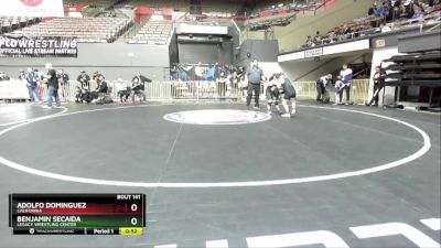 85+ Round 1 - Benjamin Secaida, Legacy Wrestling Center vs Adolfo Dominguez, California