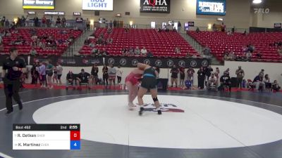 190 lbs Cons 8 #1 - Rebecca Oetken, Sheridan Wrestling Club vs Katianna Martinez, Evergreen Valley Wrestling Club