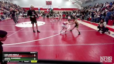 57-60 lbs Round 2 - Leeland Meikle, Fort Lupton Wrestling Club vs Jason Juandiego, Valley WC