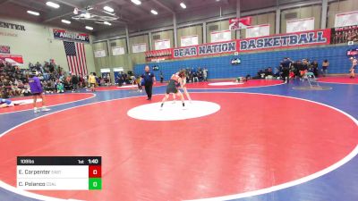 108 lbs Round Of 32 - Ethan Carpenter, East Bakersfield vs Chris Polanco, Coalinga