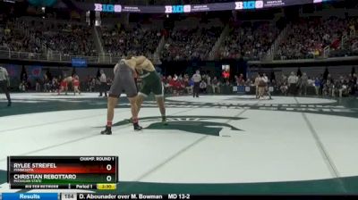 285 lbs Round of 16 - Rylee Streifel, Minnesota vs Christian Rebottaro, Michigan State