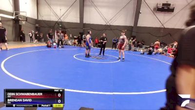 190 lbs Cons. Round 3 - Odin Schwabenbauer, WA vs Brendan David, WA