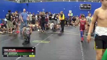 85 lbs Round 3 (6 Team) - Cole Wyller, American Gladiators vs Colt Goodman, Untouchables White