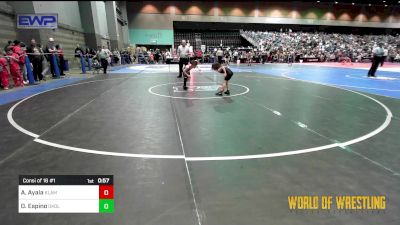 49 lbs Consi Of 16 #1 - Aquilino Ayala, Klamath Basin Warriors vs Dayvion Espino, Oakdale