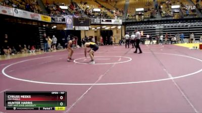 157 lbs Cons. Round 3 - Cyruss Meeks, CSU-Pueblo vs Hunter Harris, Fort Hays State University