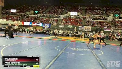 G - 138 lbs Quarterfinal - Tita Fandrich, Lockwood (Girls) vs Paige Gershmel, Billings Senior High School (Girls)