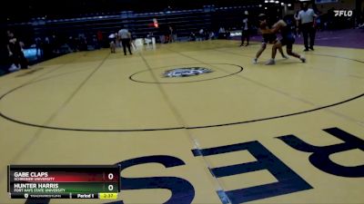 157 lbs Cons. Round 2 - Hunter Harris, Fort Hays State University vs Gabe Claps, Schreiner University