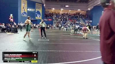 285 lbs Champ. Round 3 - Saba Mushkudiani, Fishburne Military School vs Rocco Dellagatta, St Joseph Regional