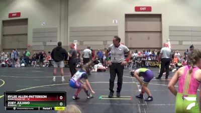 86 lbs Round 3 (10 Team) - Rylee Allen-Patterson, Ragin Raisins WC vs Zoey Juliano, BadBass