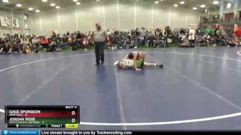 105 lbs Round 4 (6 Team) - Gage Spurgeon, Iowa Gold vs Jordan Risse, South Dakota Lightning