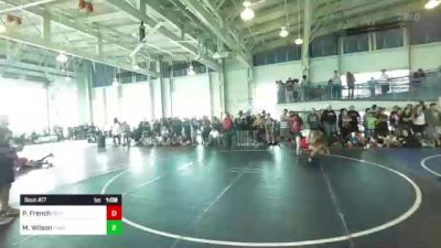 102 lbs Quarterfinal - Peter French, PQ Pinners WC vs Mason Wilson, Threshold WC