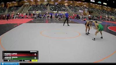 134 lbs Semis (4 Team) - Moises Lopez, Aloha vs Adrian Anaya, Cleveland