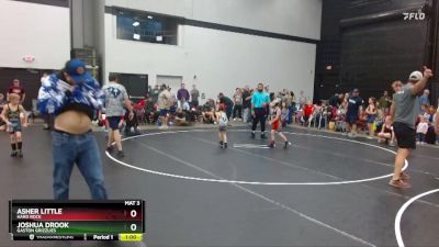 58 lbs Quarterfinal - Asher Little, Hard Rock vs Joshua Drook, Gaston Grizzlies