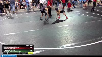 87 lbs Quarterfinal - Lincoln Peck, Pikes Peak Warriors Wrestling vs Ikaika Alcantara, Gold Rush Wrestling