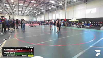 150 lbs Cons. Semi - Alexandros Kosmitis, Savage Wrestling House vs Kadyn Ewing, Canyon High School