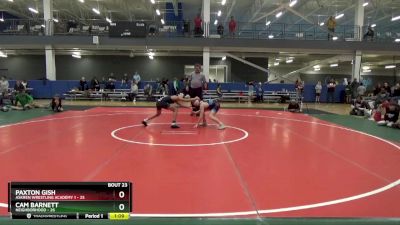 105 lbs Round 3 (16 Team) - Paxton Gish, Askren Wrestling Academy 1 vs Cam Barnett, Neighborhood