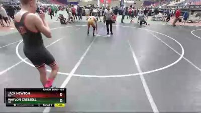 152 lbs Cons. Round 2 - Jack Newton, MN vs Waylon Cressell, ND