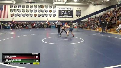 106 lbs Quarterfinal - Michael Rusinko, Strongsville vs Josh Novak, St. Ignatius