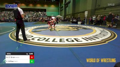 80 lbs Consi Of 16 #2 - Nox O`Brien, Wasatch Wrestling Club vs Czarlie Diffee, Pomona Elite