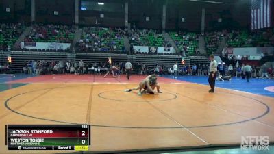 182 lbs 3rd Place Match - Weston Tossie, Mortimer Jordan HS vs JACKSON STANFORD, Gardendale Hs