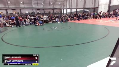 190 lbs Quarterfinal - Isabella Phillips, WA vs Kitana Leafaatoto, NV