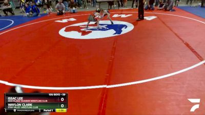 59 lbs Cons. Round 4 - Issac Lee, High Plains Thunder Wrestling Club vs Waylon Clark, Star Valley Wrestling Club