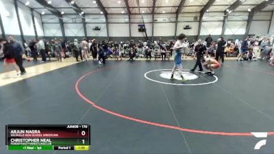 170 lbs Champ. Round 2 - Arjun Nagra, Vacaville High School Wrestling vs Christopher Neal, FordDynastyWrestlingClub