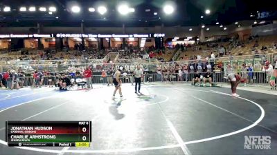 1A 132 lbs Cons. Round 3 - Jonathan Hudson, Cardinal Gibbons vs Charlie Armstrong, Jensen Beach