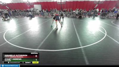 145-155 lbs Semifinal - Annabelle Gutormson, Pursuit Wrestling Minnesota vs Sydney Andrews, Wisconsin