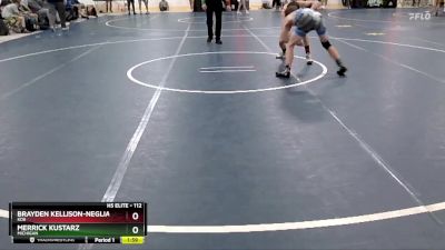 112 lbs Champ. Round 1 - Merrick Kustarz, Michigan vs Brayden Kellison-Neglia, KD6