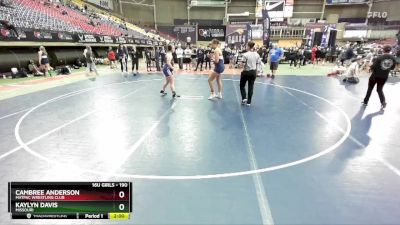 190 lbs Quarterfinal - Kaylyn Davis, Missouri vs Cambree Anderson, MATPAC Wrestling Club