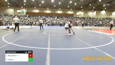 100 lbs Consi Of 16 #1 - Jonah Monckton, Hillsboro Mat Club vs Julius Lopez, Nevada Elite