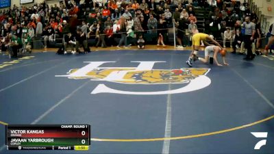 106 lbs Champ. Round 1 - Javaan Yarbrough, Copley vs Victor Kangas, Orange