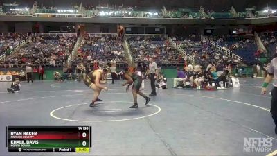 1A 195 lbs Cons. Semi - Khalil Davis, North Rowan vs Ryan Baker, Pamlico County