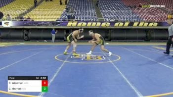 184 lbs Final - D Wiseman, Missouri vs C Marriot, Missouri