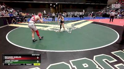 6A - 120 lbs Quarterfinal - Aiden Stuart, Olathe East vs Richard Shields, Wichita-North