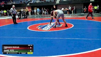 4A-175 lbs Cons. Round 2 - Terrance Peoples, Cairo vs Daniel Soto, Northwest Whitfield High