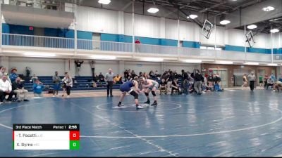 157 lbs 3rd Place Match - Tony Pacetti, Joliet Junior College vs Xavier Byrne, Henry Ford College